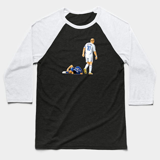 Zidane Hit Materazzi Baseball T-Shirt by RunAndGow